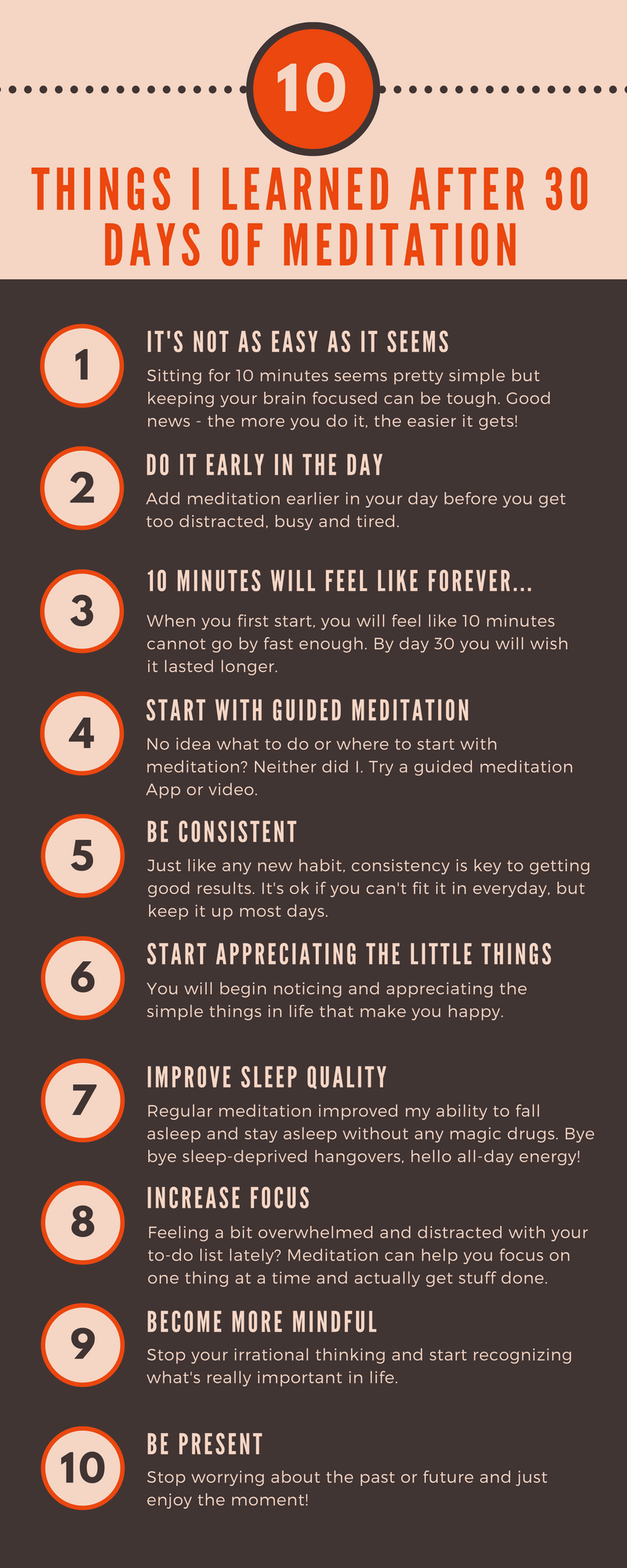 10 things I learned after 30 days of meditation