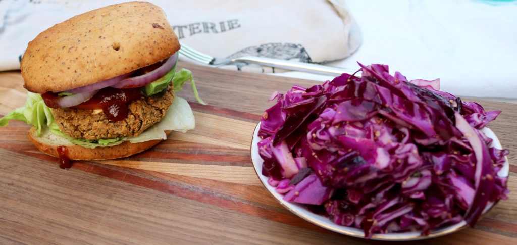 The best chickpea veggie burger recipe. Vegan and gluten free. It's healthy and easy to make in under 30 minutes. Made with chickpeas and chia seeds