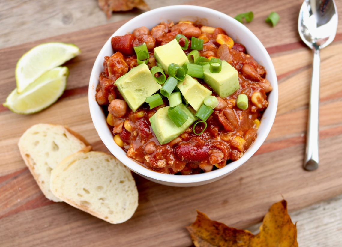 This secret ingredient chilli recipe is the best vegan chilli you will ever make. It is healthy, hearty and tastes absolutely delicious. It is super easy and also gluten-free.