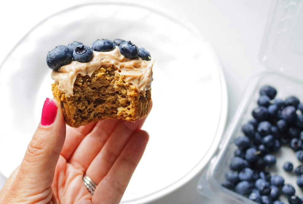 These carrot cake muffins are healthy, gluten-free and vegan! The recipe uses oat flour but there is also an option to make them low carb and keto-friendly.